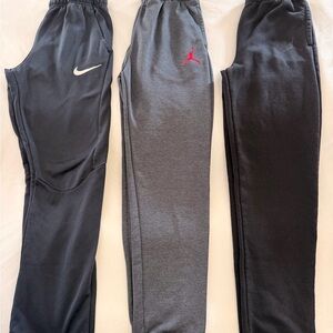 Jordan Kids Sweatpants - Black, Gray, and Red Accents